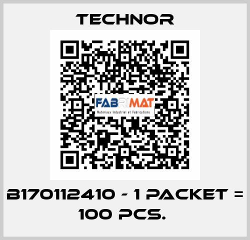 B170112410 - 1 packet = 100 pcs.  TECHNOR