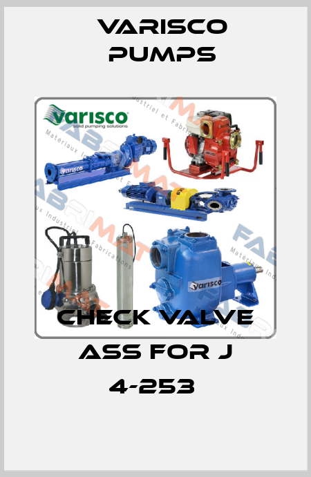 CHECK VALVE ass for J 4-253  Varisco pumps