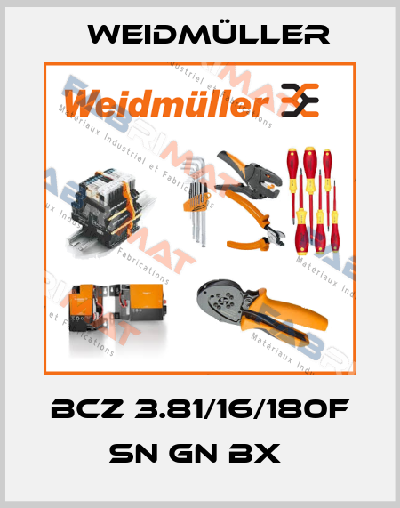 BCZ 3.81/16/180F SN GN BX  Weidmüller