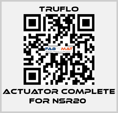 Actuator Complete For NSR20  TRUFLO