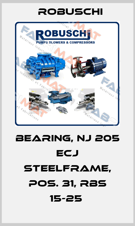 BEARING, NJ 205 ECJ STEELFRAME, POS. 31, RBS 15-25  Robuschi