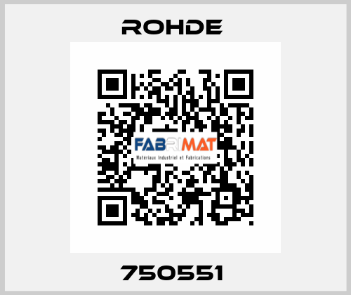 750551  Rohde 