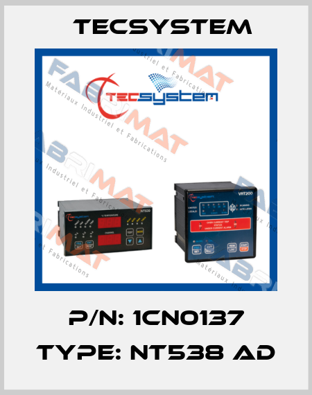 P/N: 1CN0137 Type: NT538 AD Tecsystem
