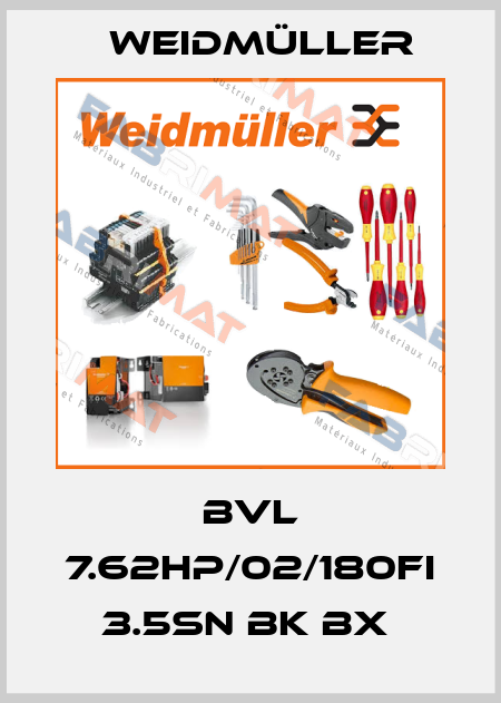 BVL 7.62HP/02/180FI 3.5SN BK BX  Weidmüller