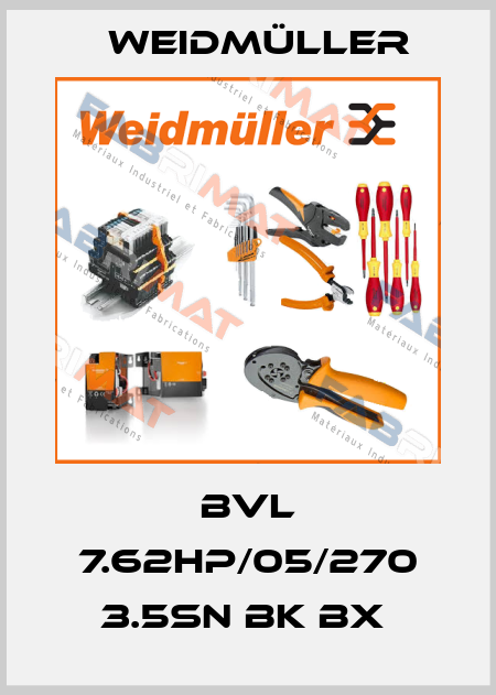 BVL 7.62HP/05/270 3.5SN BK BX  Weidmüller