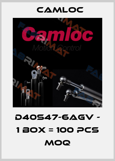 D40S47-6AGV - 1 box = 100 pcs MOQ Camloc