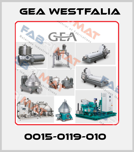 0015-0119-010  Gea Westfalia