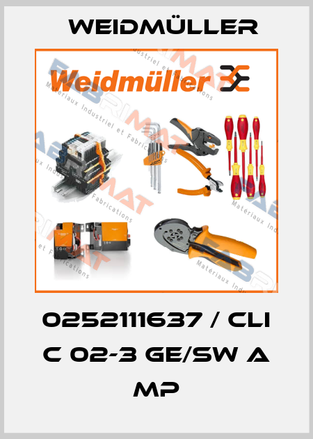 0252111637 / CLI C 02-3 GE/SW A MP Weidmüller
