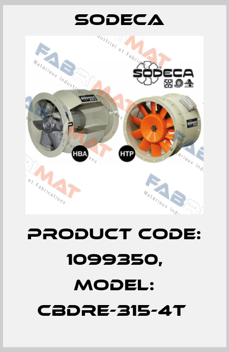 Product Code: 1099350, Model: CBDRE-315-4T  Sodeca