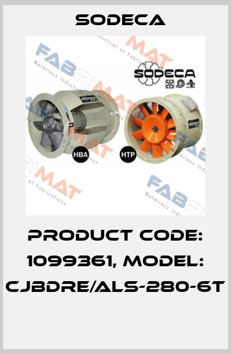 Product Code: 1099361, Model: CJBDRE/ALS-280-6T  Sodeca
