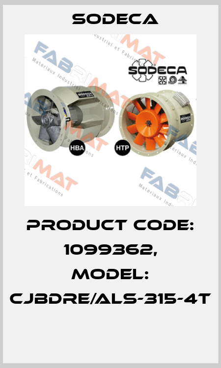Product Code: 1099362, Model: CJBDRE/ALS-315-4T  Sodeca