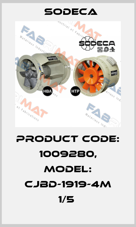 Product Code: 1009280, Model: CJBD-1919-4M 1/5  Sodeca