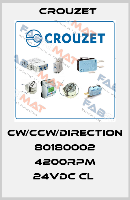 CW/CCW/DIRECTION 80180002 4200RPM 24VDC CL  Crouzet