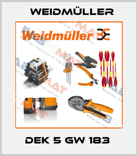 DEK 5 GW 183  Weidmüller