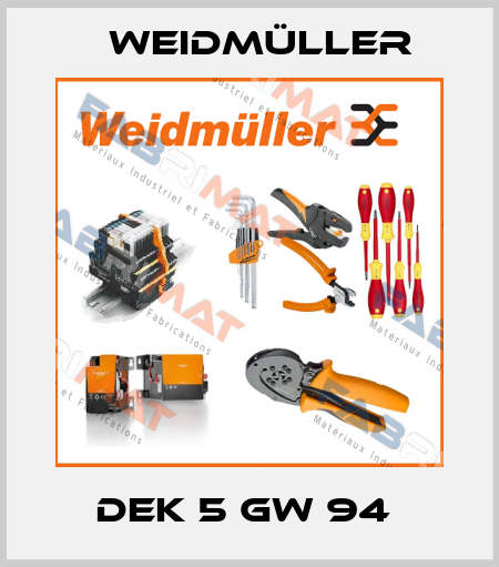 DEK 5 GW 94  Weidmüller