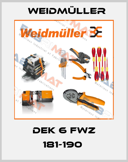 DEK 6 FWZ 181-190  Weidmüller