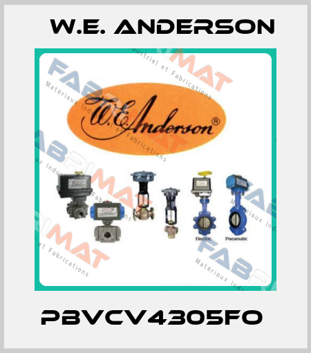 PBVCV4305FO  W.E. ANDERSON