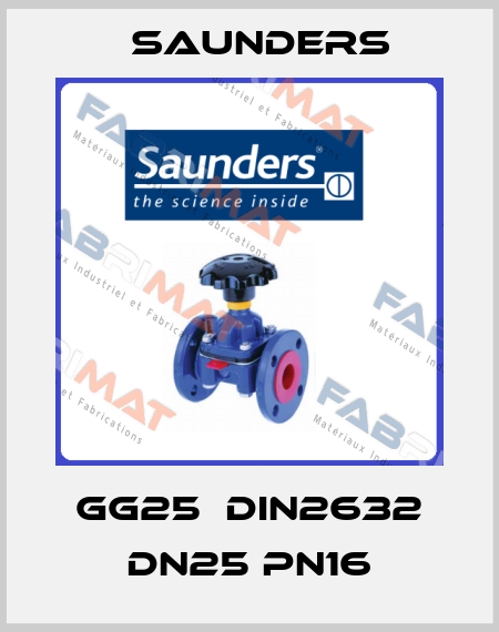 GG25  DIN2632 DN25 PN16 Saunders