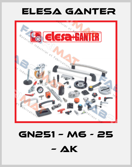 GN251 – M6 - 25 – AK  Elesa Ganter