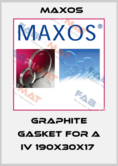 GRAPHITE GASKET FOR A IV 190X30X17  Maxos