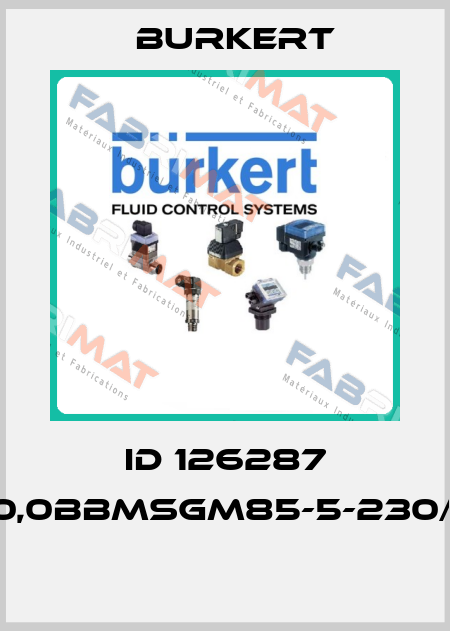 ID 126287 6213-00-А20,0BBMSGM85-5-230/50-08*PD12  Burkert