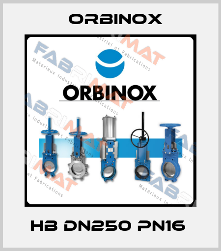 HB DN250 PN16  Orbinox