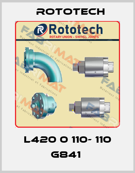 L420 0 110- 110 G841  Rototech