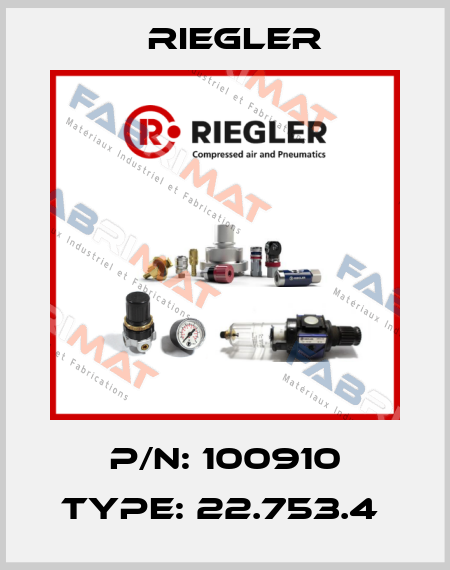 P/N: 100910 Type: 22.753.4  Riegler