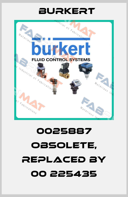 0025887 obsolete, replaced by 00 225435 Burkert