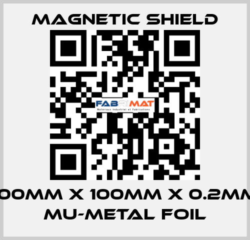 100mm x 100mm x 0.2mm Mu-metal Foil Magnetic Shield