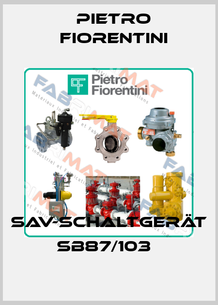 SAV-Schaltgerät SB87/103   Pietro Fiorentini