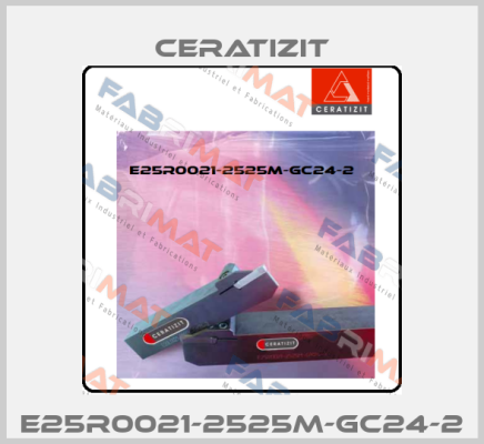 E25R0021-2525M-GC24-2 Ceratizit