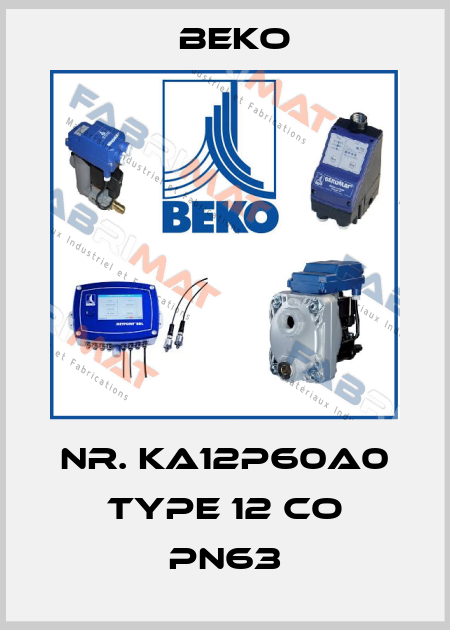 Nr. KA12P60A0 Type 12 CO PN63 Beko