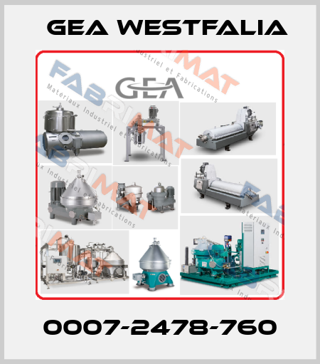 0007-2478-760 Gea Westfalia