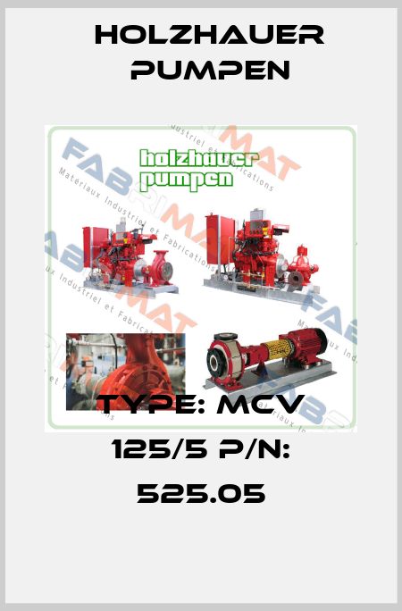 Type: MCV 125/5 P/N: 525.05 Holzhauer Pumpen