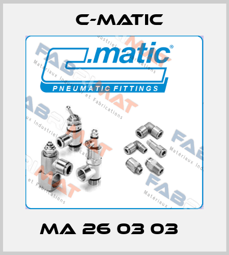 MA 26 03 03   C-Matic