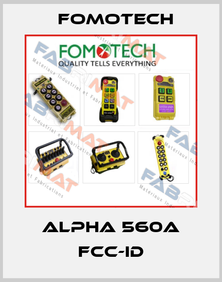 ALPHA 560A FCC-ID Fomotech
