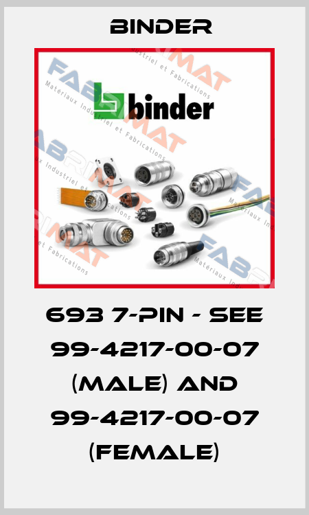 693 7-PIN - see 99-4217-00-07 (Male) and 99-4217-00-07 (Female) Binder