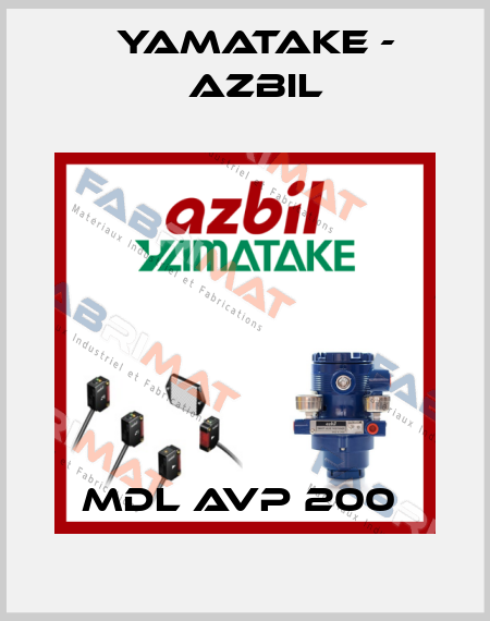 MDL AVP 200  Yamatake - Azbil