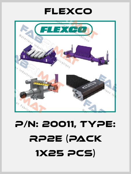 P/N: 20011, Type: RP2E (pack 1x25 pcs) Flexco