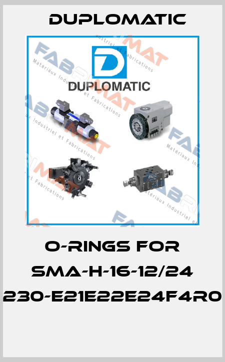 O-RINGS FOR SMA-H-16-12/24 230-E21E22E24F4R0  Duplomatic