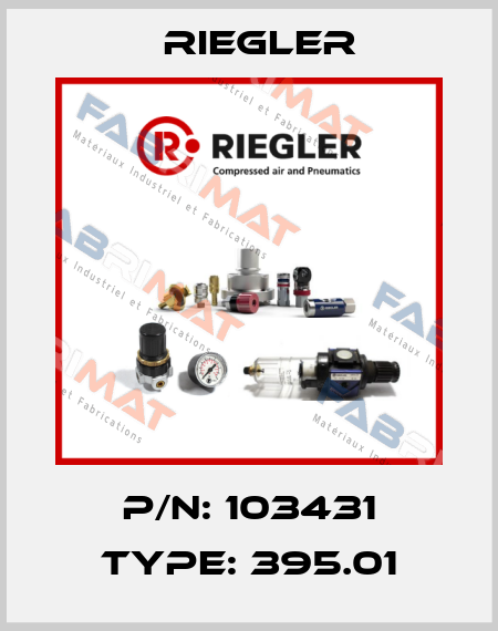 P/N: 103431 Type: 395.01 Riegler