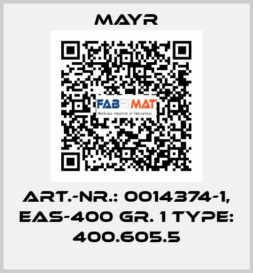 Art.-Nr.: 0014374-1, EAS-400 Gr. 1 Type: 400.605.5 Mayr