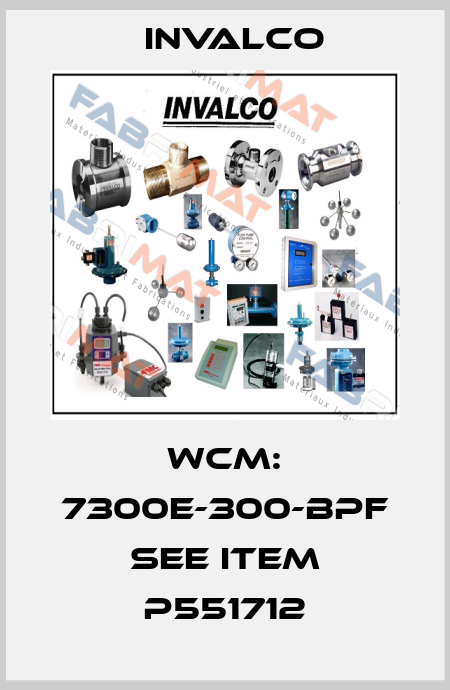 WCM: 7300E-300-BPF see item P551712 Invalco
