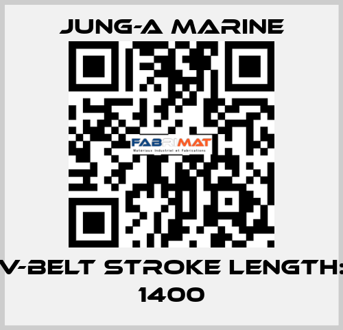 V-belt stroke length: 1400 JUNG-A MARINE