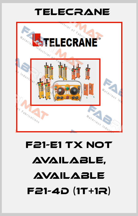 F21-E1 TX not available, available F21-4D (1T+1R) Telecrane