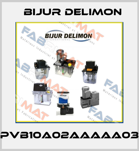 PVB10A02AAAAA03 Bijur Delimon