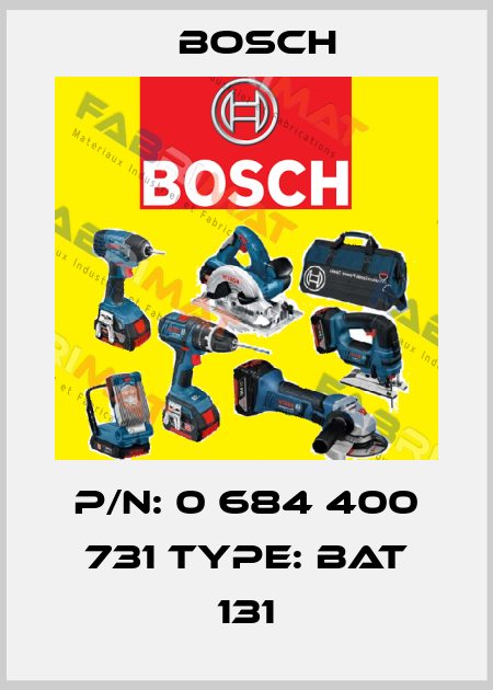 P/N: 0 684 400 731 Type: BAT 131 Bosch