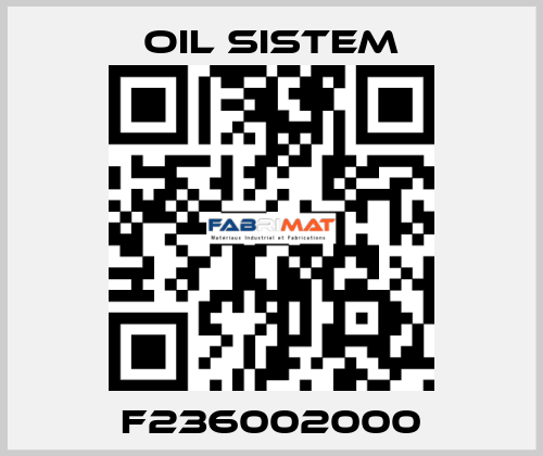 F236002000 Oil Sistem