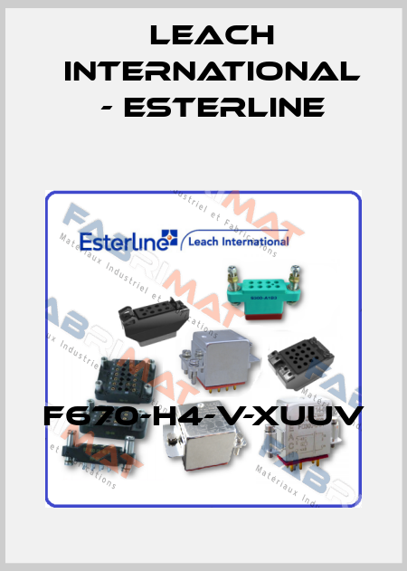 F670-H4-V-XUUV Leach International - Esterline